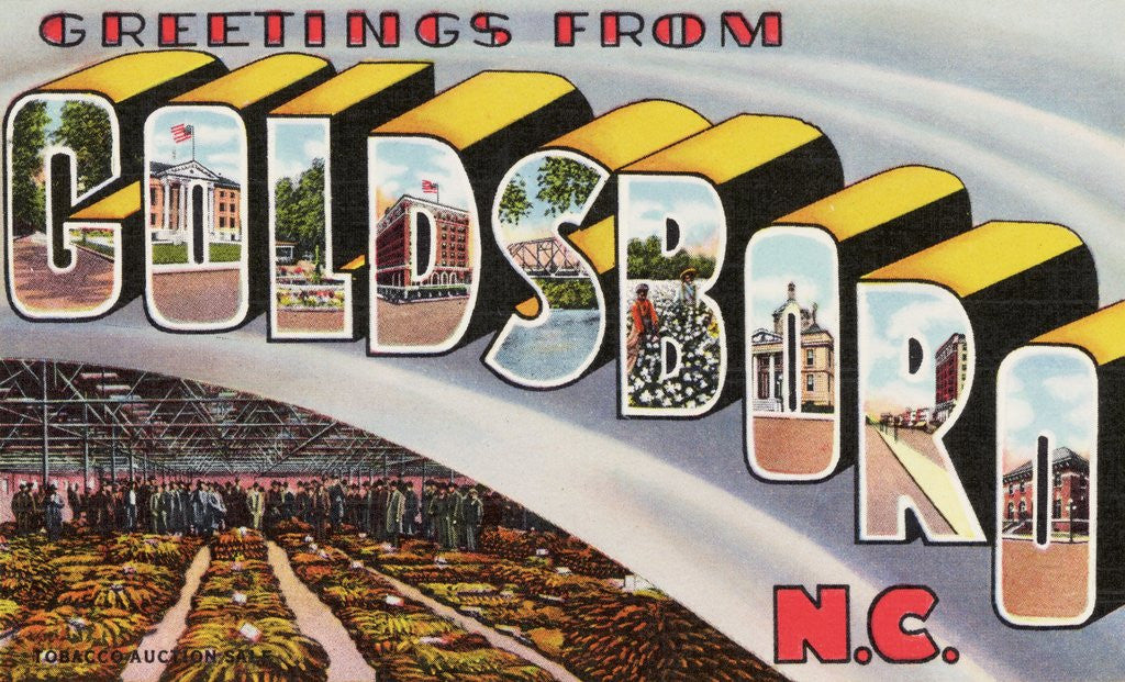 Detail of Greeting Card from Goldsboro, North Carolina by Anonymous