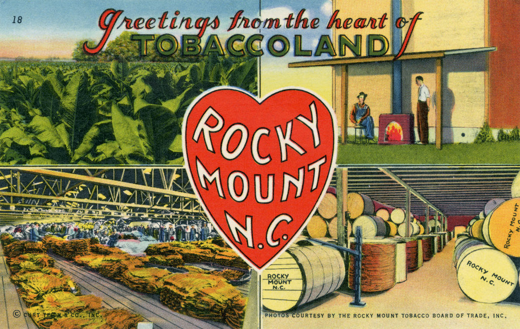 Detail of Greeting Card from Rocky Mount, North Carolina by Anonymous