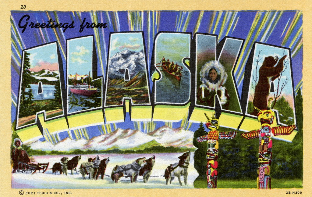 Detail of Greeting Card from Alaska by Anonymous