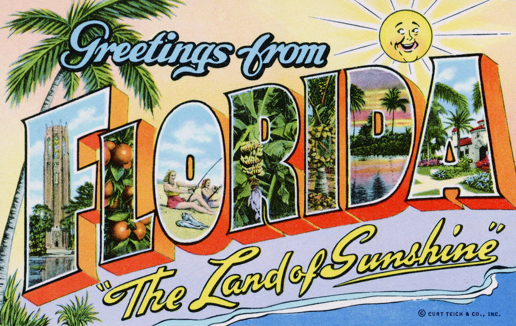 Detail of Greetings from Florida, 