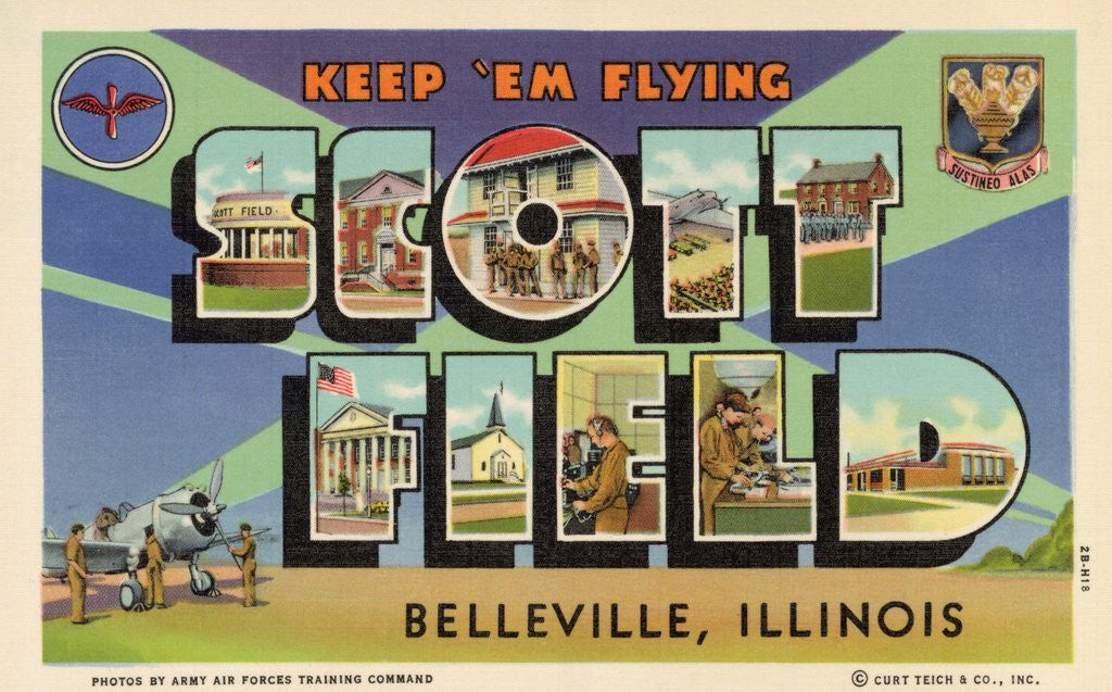Detail of Greeting Card from Scott Field by Anonymous