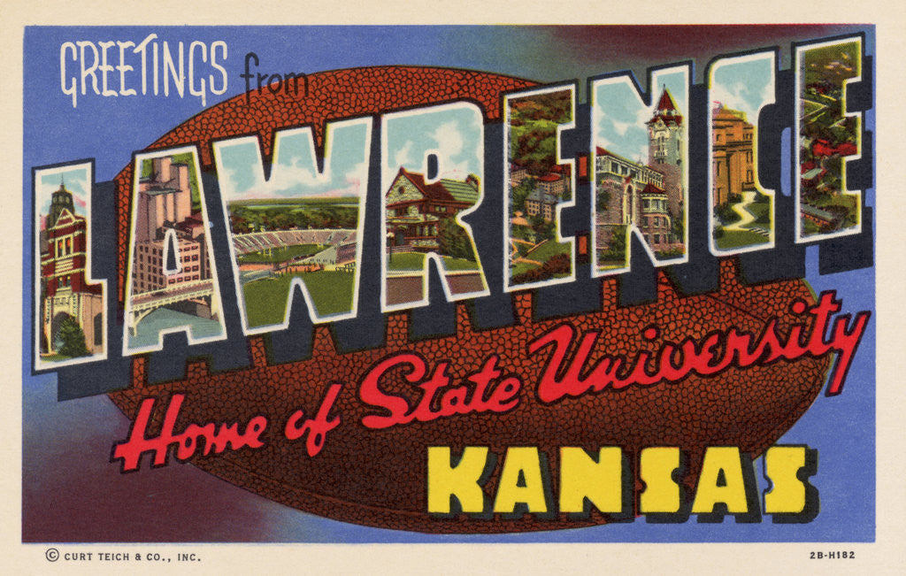 Detail of Greeting Card from Lawrence, Kansas by Corbis