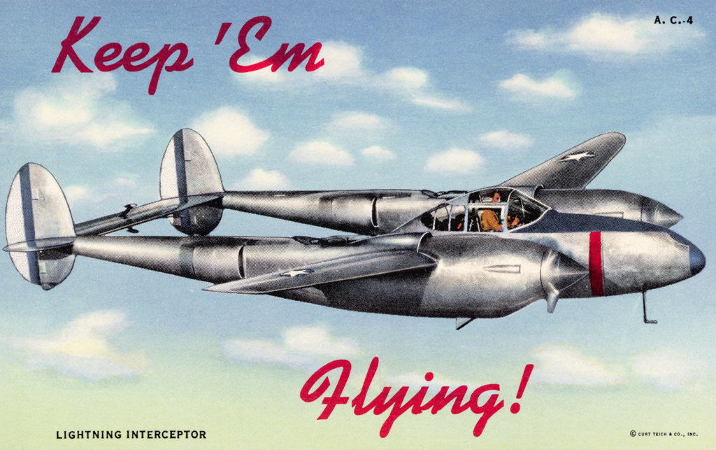 Detail of P-38 Lightning Interceptor by Anonymous