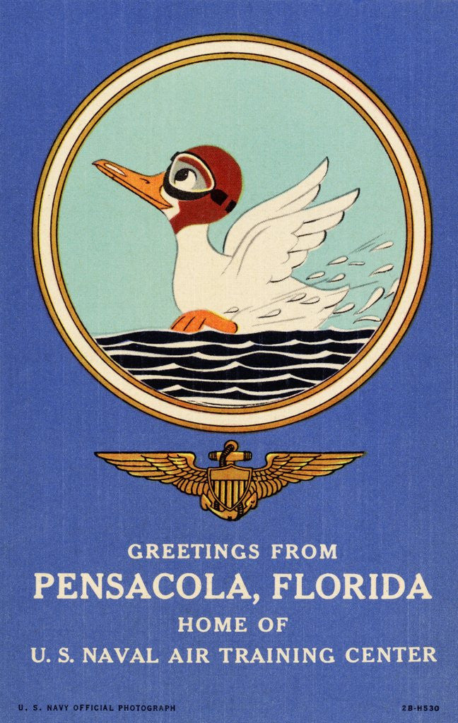 Detail of Greeting Card from Pensacola, Florida by Anonymous