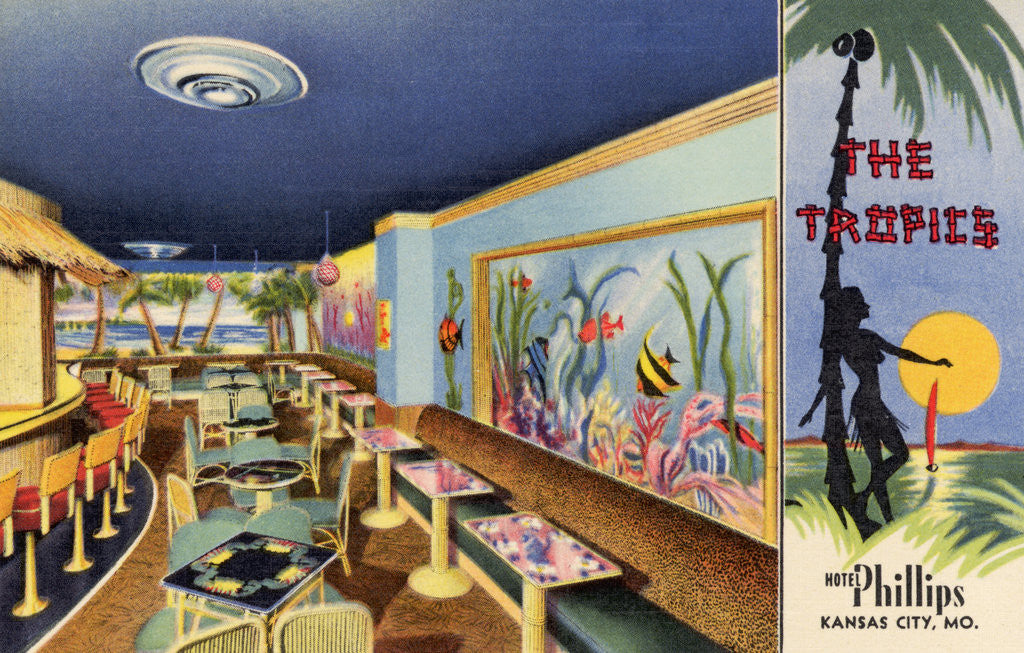 Detail of The Tropics Cocktail Lounge by Anonymous