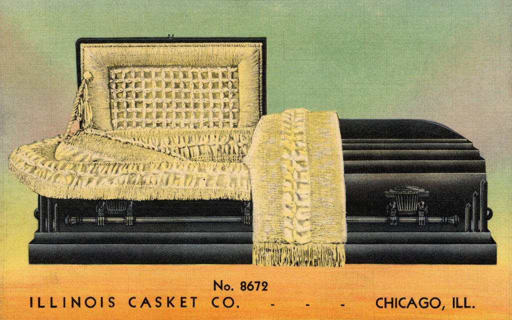 Detail of Black Casket by Anonymous