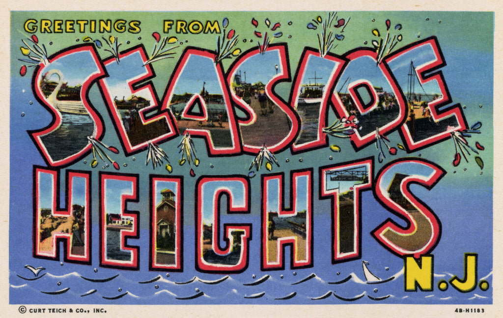 Detail of Greeting Card from Seaside Heights, New Jersey by Anonymous