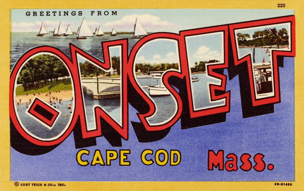 Detail of Greeting Card from Onset, Massachusetts by Anonymous
