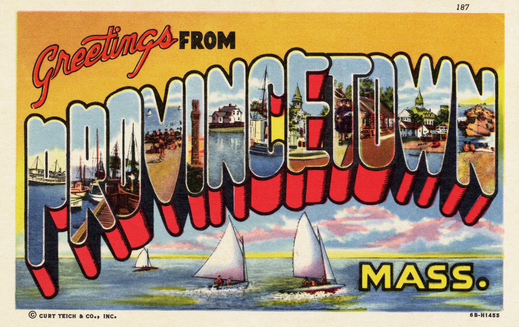 Detail of Greeting Card from Provincetown, Massachusetts by Anonymous