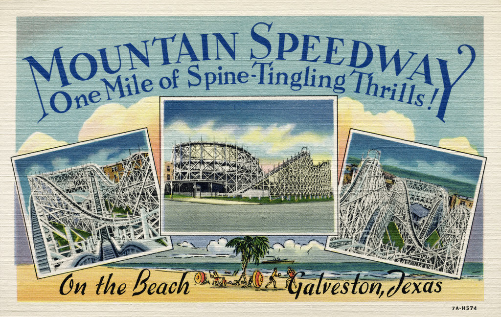 Detail of Advertisement for Mountain Speedway by Anonymous