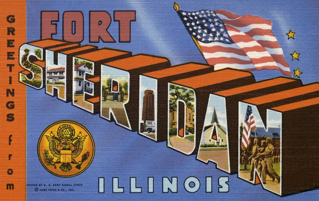Detail of Greeting Card from Illinois by Anonymous