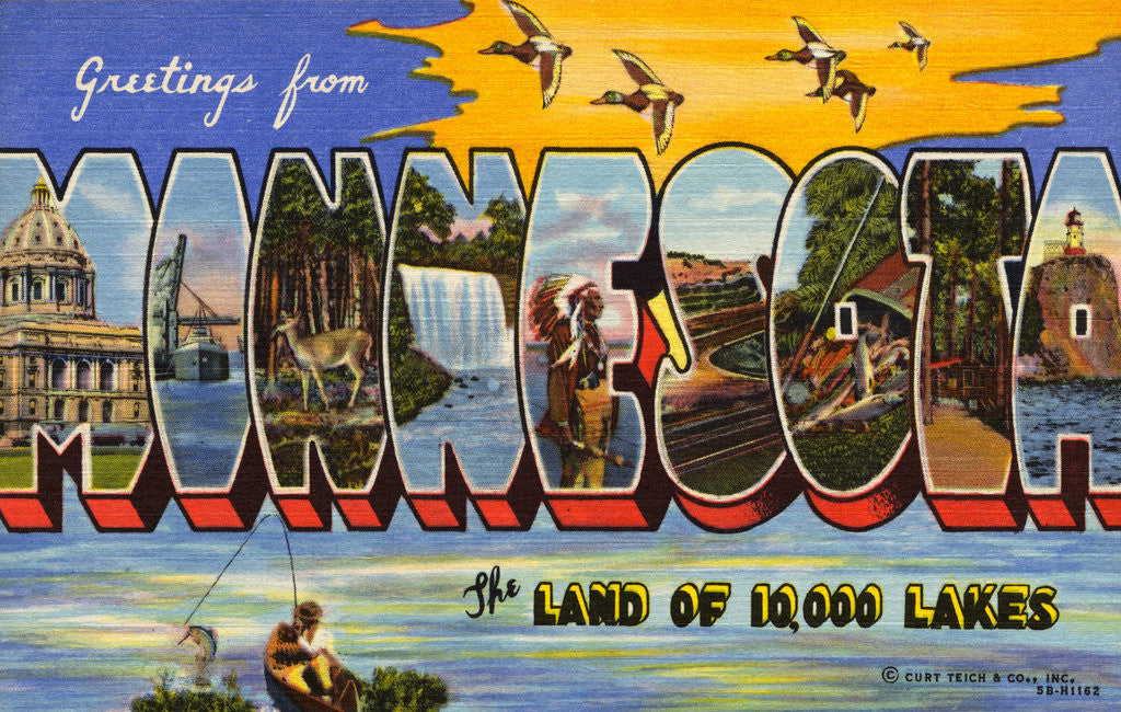 Detail of Greeting Card from Minnesota by Anonymous