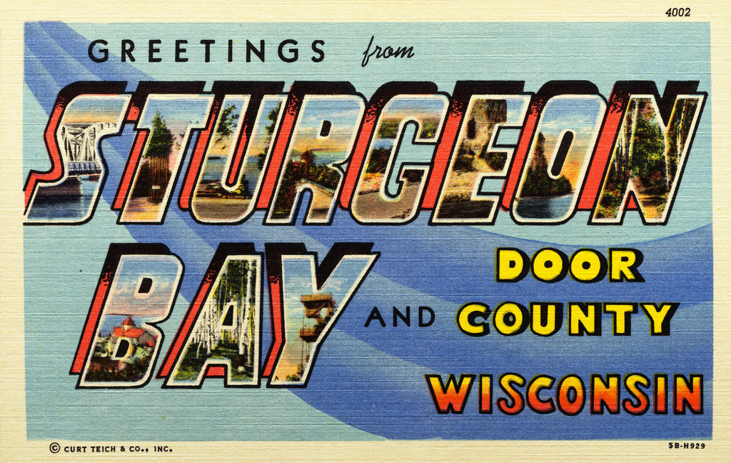 Detail of Greeting Card from Door County, Wisconsin by Corbis