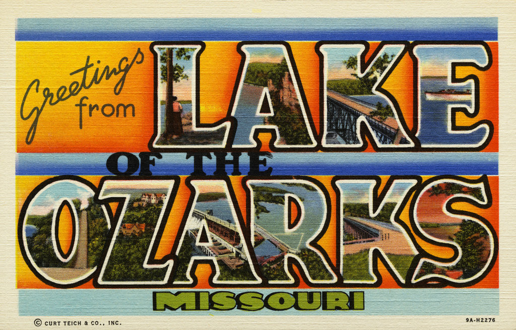 Detail of Greeting Card from Lake of the Ozarks by Anonymous