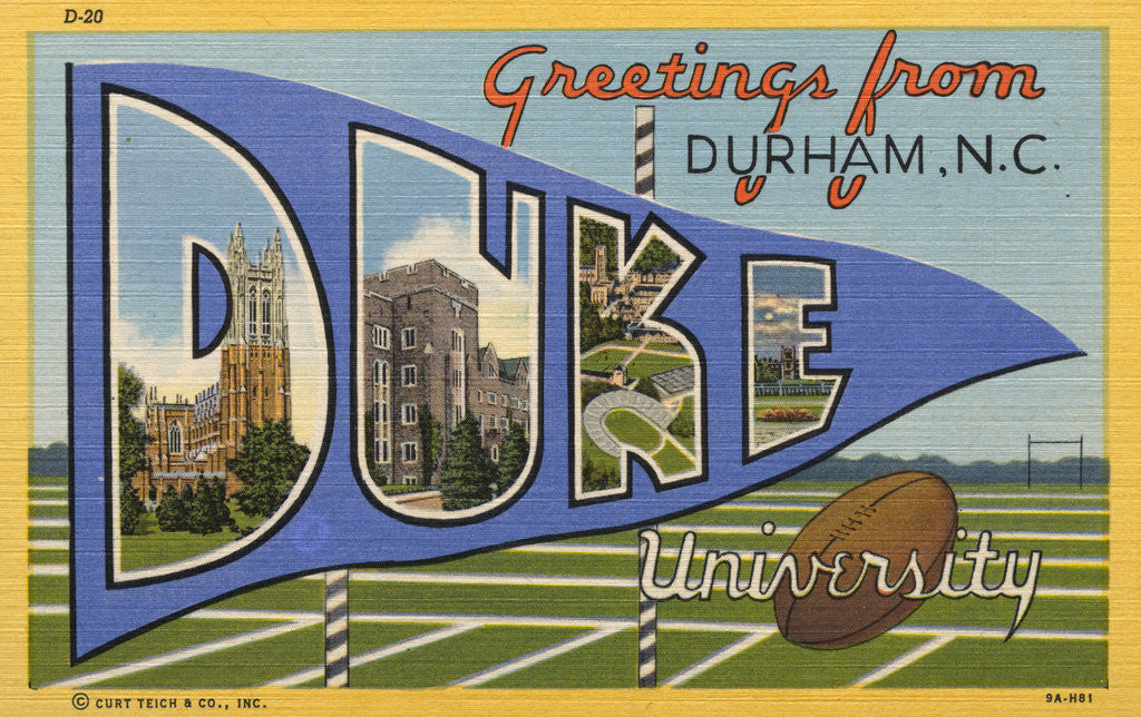 Detail of Greeting Card from Duke University by Anonymous