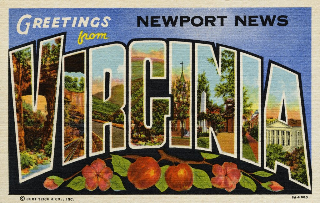 Detail of Greeting Card from Newport News, Virginia by Anonymous