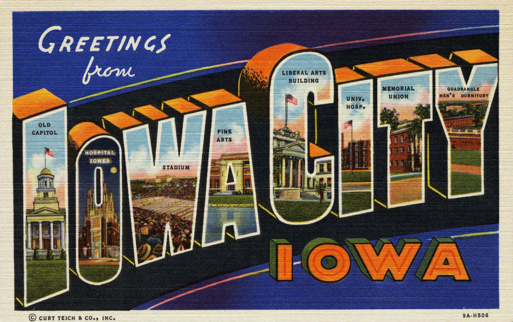 Detail of Greeting Card from Iowa City, Iowa by Anonymous