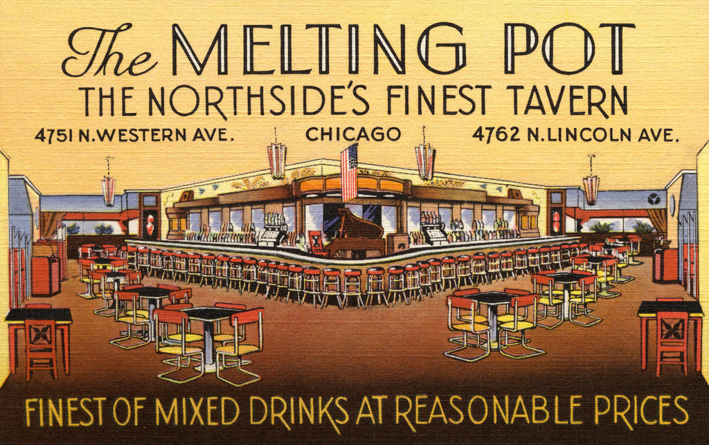 Detail of Melting Pot Tavern in Chicago by Anonymous