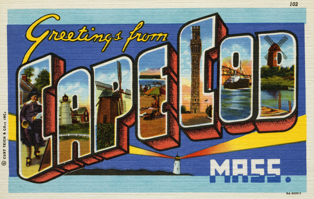 Detail of Greeting Card from Cape Cod by Anonymous