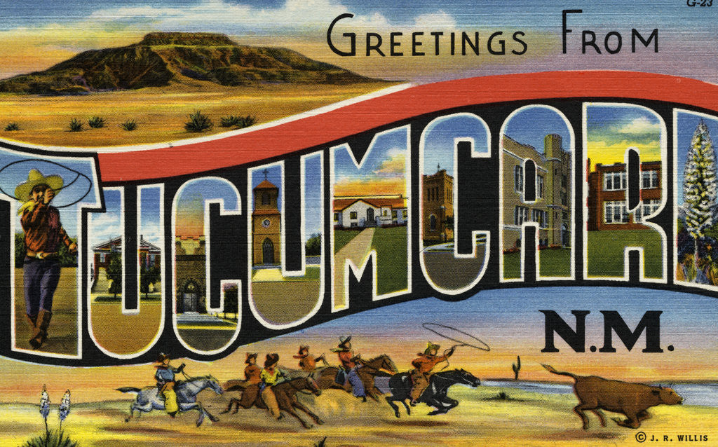 Detail of Greeting Card from New Mexico by Anonymous