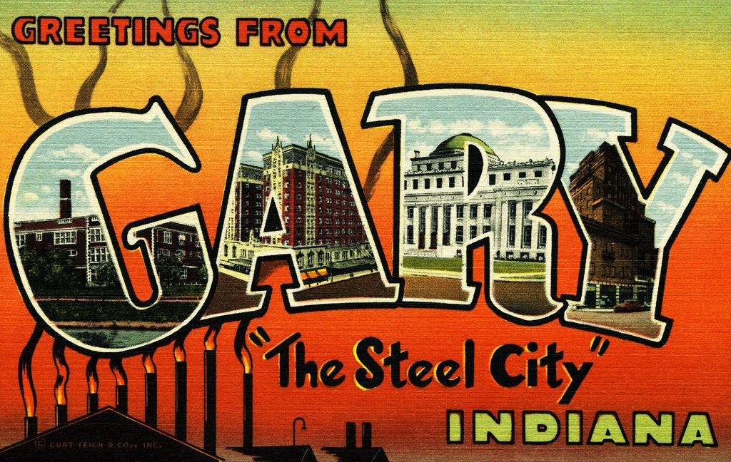 Detail of Greeting Card from Indiana by Anonymous