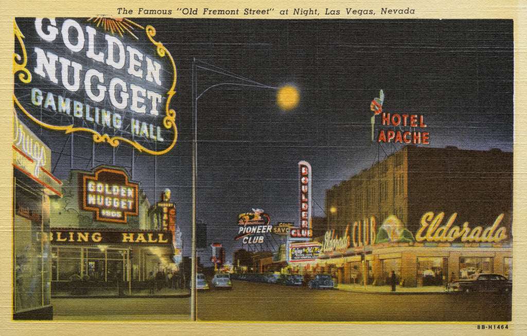 Detail of Old Fremont Street and Casinos by Anonymous