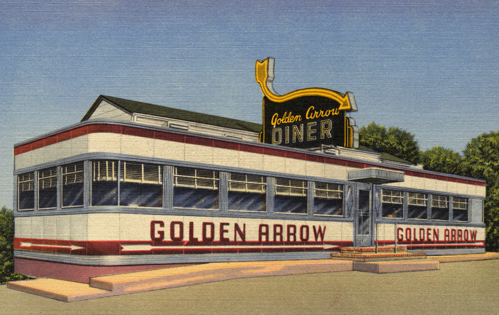 Detail of The Golden Arrow Diner by Anonymous