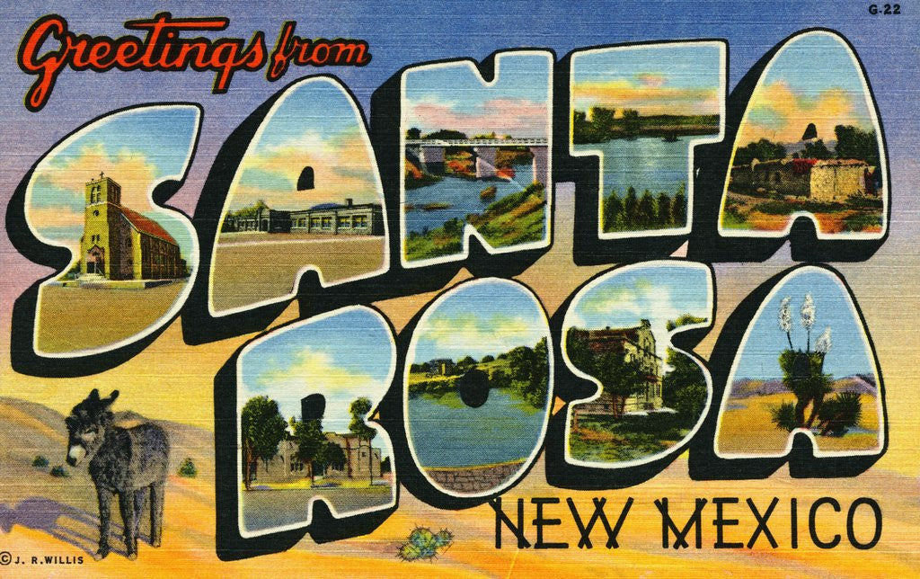 Detail of Greeting Card from New Mexico by Anonymous