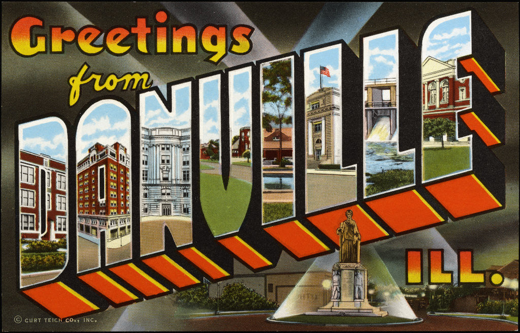 Detail of Greeting Card from Illinois by Anonymous
