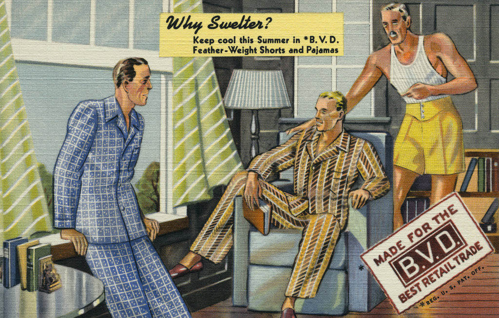 Detail of B.V.D. Shorts and Pajamas by Anonymous