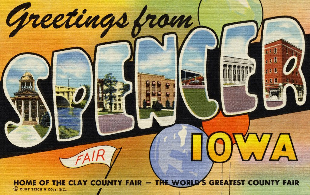 Detail of Greeting Card from Iowa by Anonymous