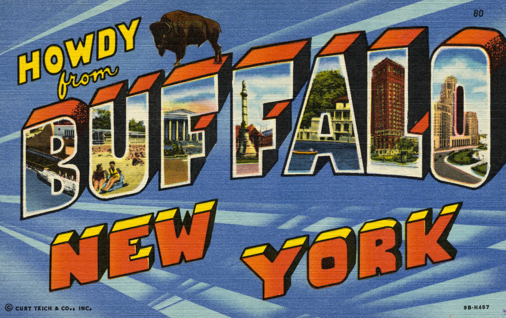 Detail of Greeting Card from New York by Anonymous