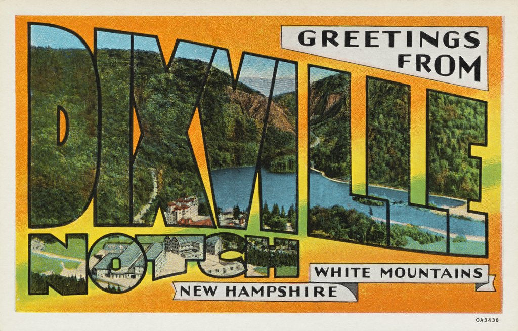 Detail of Postcard of Dixville Notch, New Hampshire by Anonymous