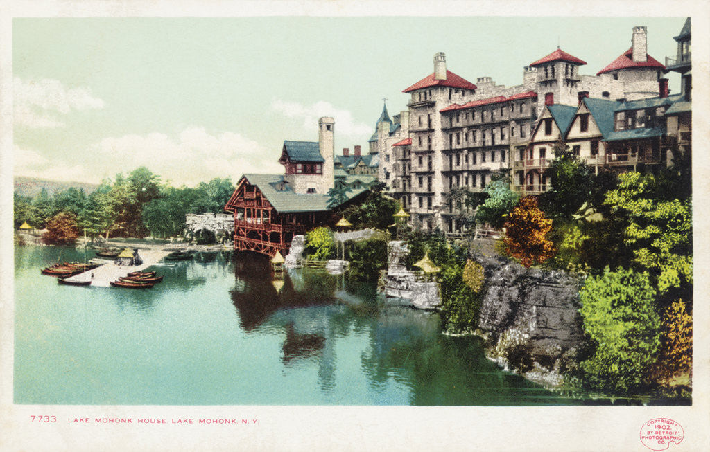 Detail of Lake Mohonk House Postcard by Anonymous