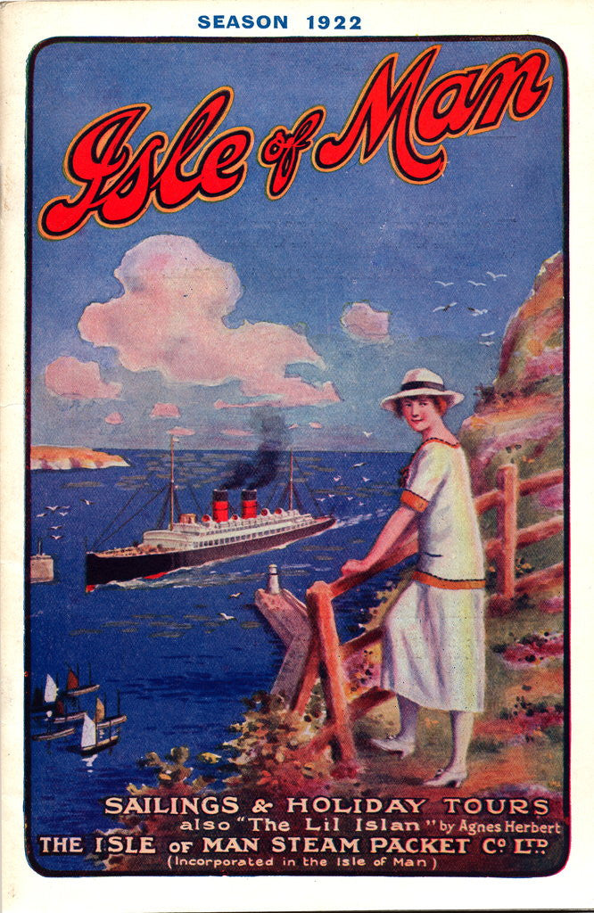 Detail of Sailings & Holiday Tours Season 1922 by Isle of Man Steam Packet Co. Ltd.
