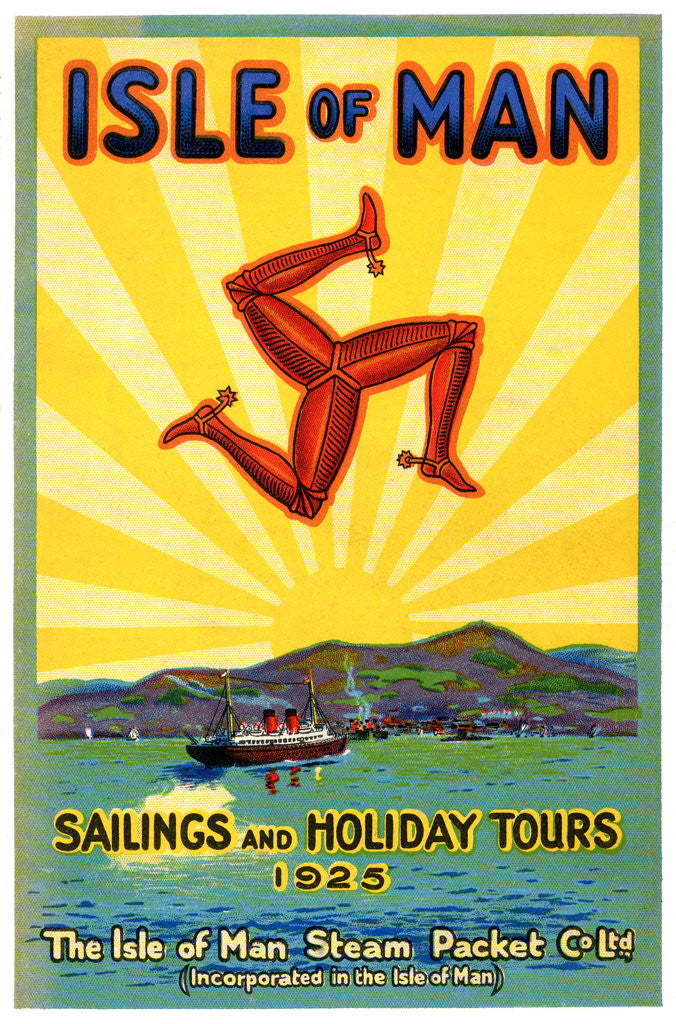 Detail of Sailings & Holiday Tours Season 1925 by Isle of Man Steam Packet Co. Ltd.