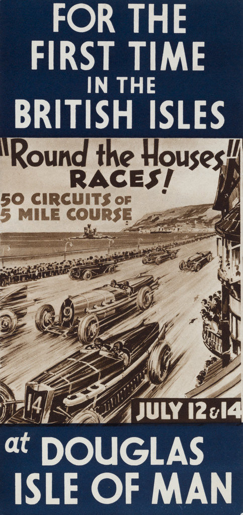 Detail of Round the Houses Races at Douglas Isle of Man July 1933 by Anonymous