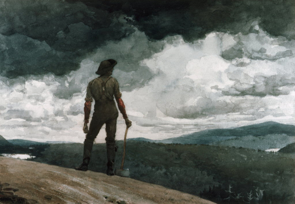 Detail of The Woodcutter by Winslow Homer