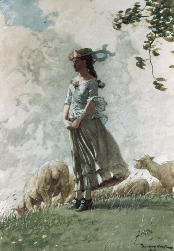 Detail of Fresh Air by Winslow Homer