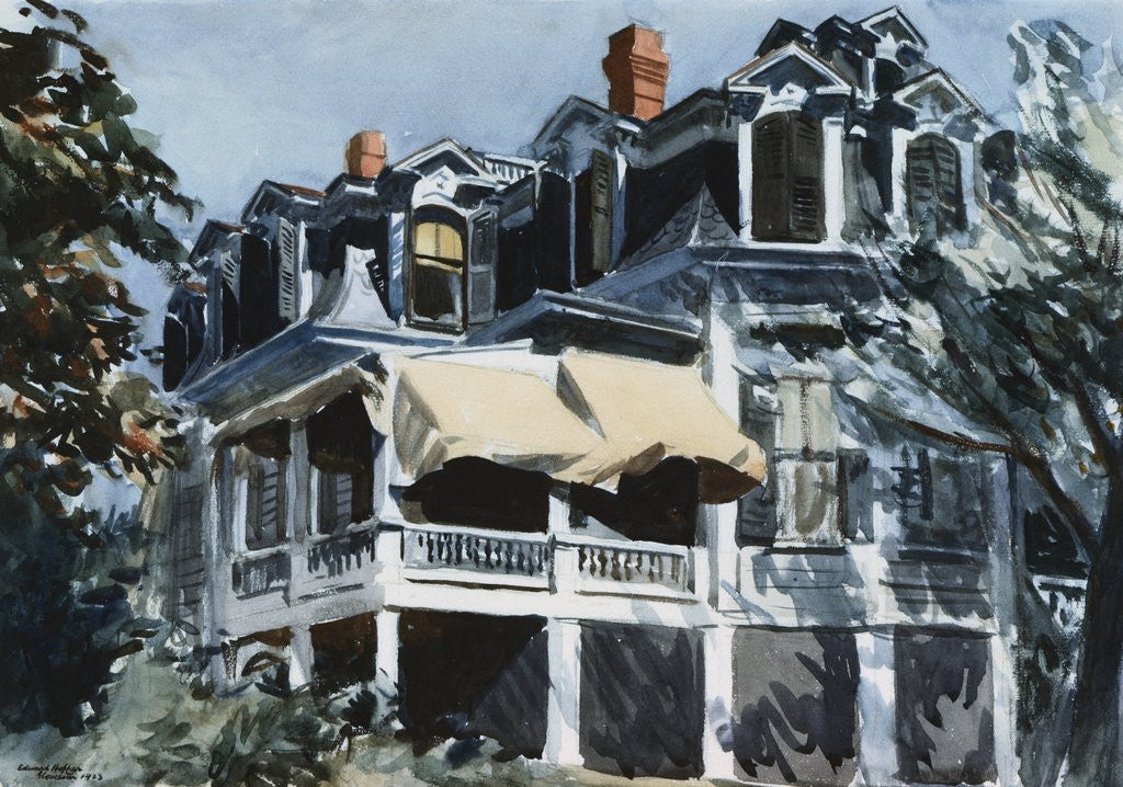 Detail of The Mansard Roof by Edward Hopper