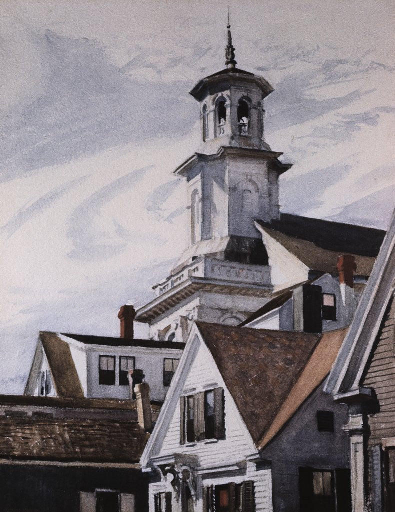 Detail of Methodist Church, Provincetown by Edward Hopper