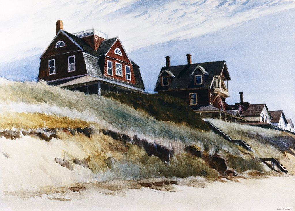 Detail of Cottages at Wellfleet by Edward Hopper