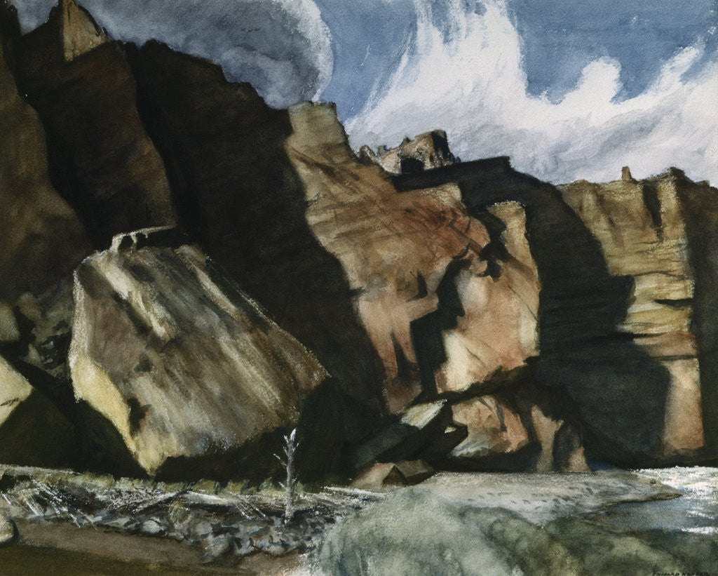 Detail of Shoshone Cliffs by Anonymous