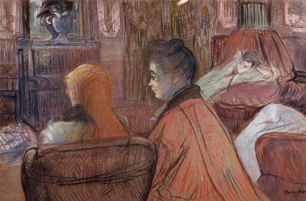 Detail of In the Salon by Henri de Toulouse-Lautrec