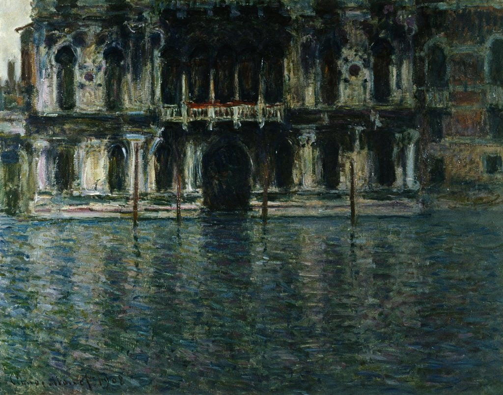 Detail of Contarini Palace, Venice by Claude Monet