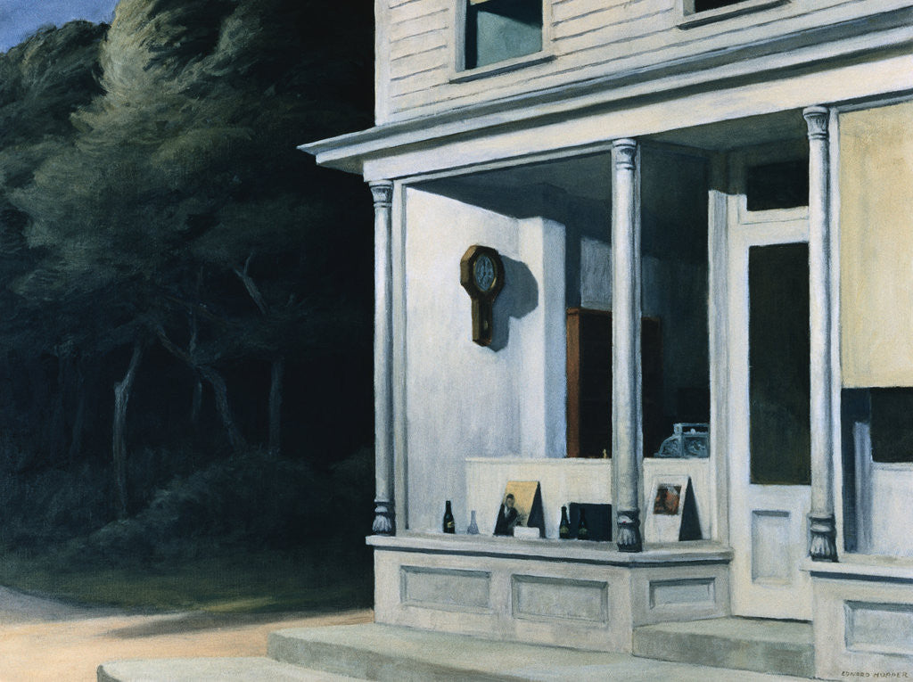 Detail of Seven A.M. by Edward Hopper