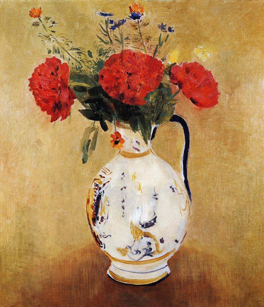 Detail of Vase with Flowers by Odilon Redon