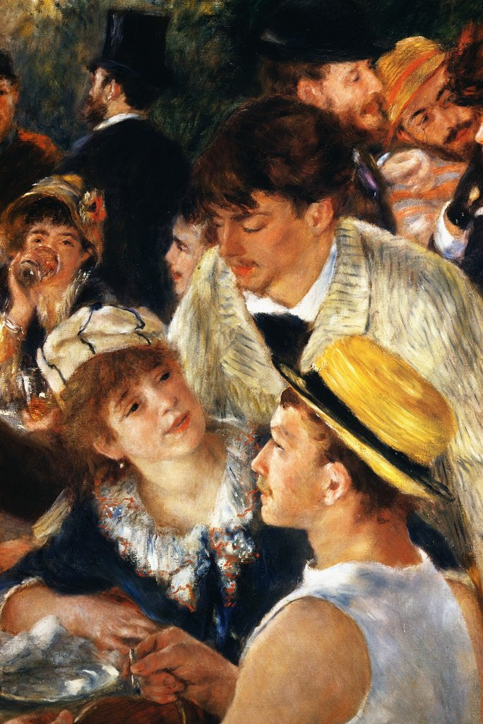 Detail of Detail Showing Figures from The Luncheon of the Boating Party by Pierre Auguste Renoir