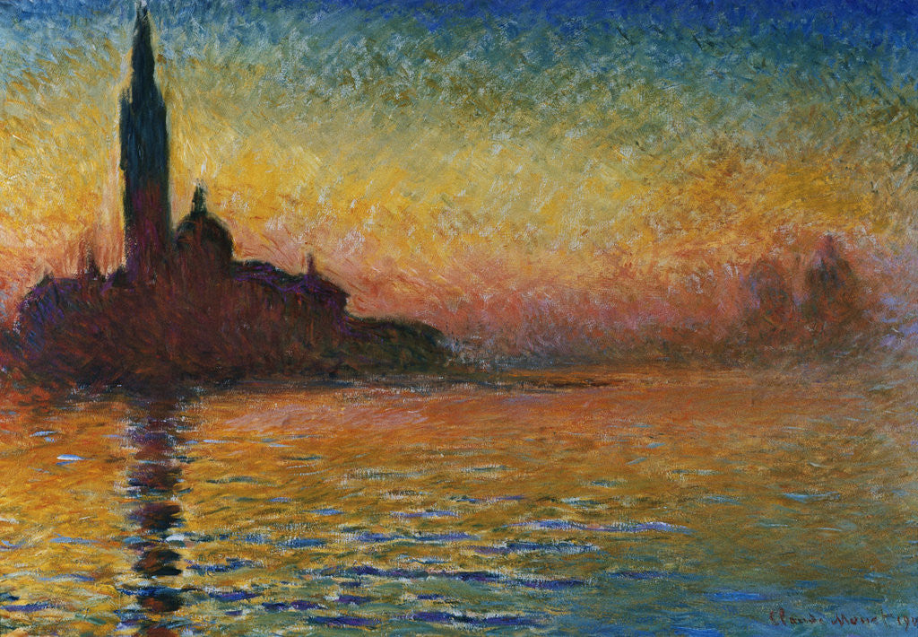 San Giorgio Maggiore at Twilight by Claude Monet