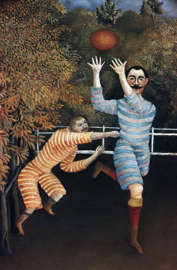 Detail of Detail of The Football Players by Henri Rousseau